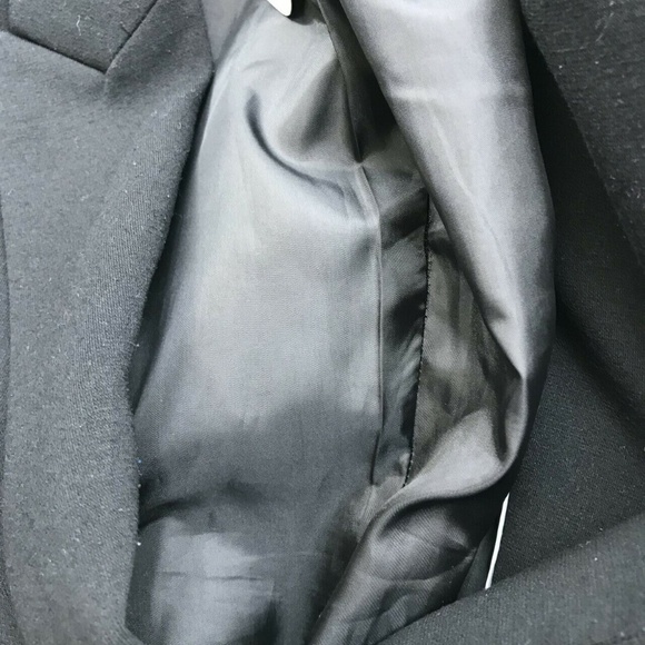 Calvin Klein Double Button Blazer Sz L Black - Picture 6 of 7